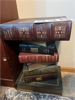 End table - looks like stack of books