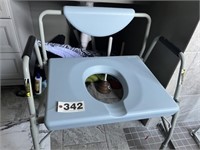Handicap shower chair and toilet seat