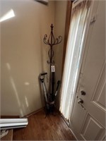 Tall metal hall tree - umbrella and canes incl