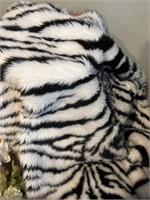 Zebra blanket -7ft x 4ft
