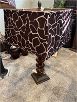 Giraffe pattern table lamps (2)