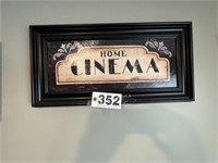 Wall hangings - home cinema is metal
