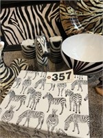 Collection of zebra decor