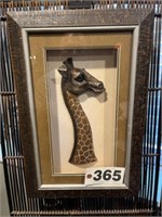 Giraffe and elephant shadow box pictures