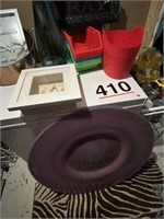 Silicone containers, vase, very large plate