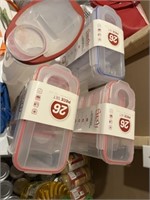 Plastic containers, tote bag, thermal bag