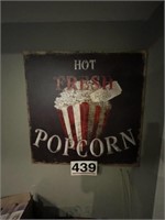 Popcorn painting oil on canvas