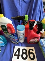 Large assortment of bug spray, cleaner, oil and