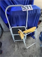 3 step step stool and folding chair