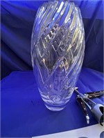 Crystal vase - 12"T and wine opener