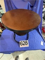 24"T round table - metal and wood