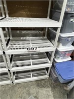 Storage Shelf Heavy duty Plastic H-72"x36"