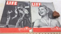 VINTAGE LIFE MAGAZINES AND OTHER LITERATURE