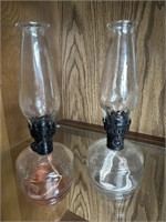 Pair of Vintage Mini Oil Lamps