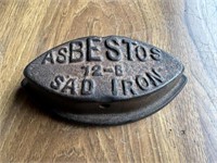 Antique Asbestos Sad Iron No Handle