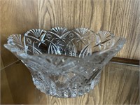 Heavy Cut / Pressed Glass Bowl