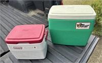 Pair of Coleman Coolers