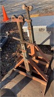 (2) iron equipment stands

28 inches is the