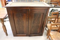 Antique Wood Cabinet Top