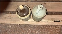 (2) crock jugs no markings