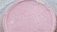 Red wing plate and bowl