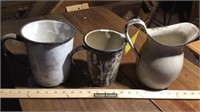 Porcelain enamel pitchers & sifters