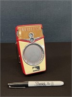 Red Encore Transistor Radio