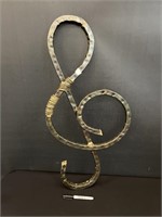 Metal Musical Trebel G Clef Note Wall Hanging