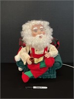 Animated Santa Claus Smoking Pipe