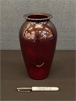 Vintage Ruby Red Vase