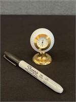 Vintage Golf Ball Platinum Japan Movement Clock