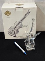 Shannon Crystal Violin Sculpture New In Box