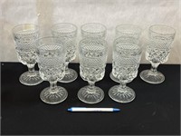 8 Anchor Hocking Wexford Water Glasses