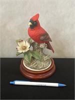 Vintage Andrea Cardinal Figurine W/Stand