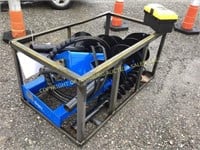B. New heavy duty skid steer auger attachment