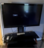 Sanyo 45" TV, Mounted on Stand - Works