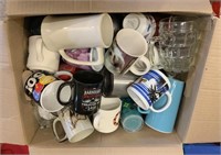 Box of Misc. Coffee Mugs