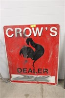 Vintage Tin Crows Dealer Seed Sign