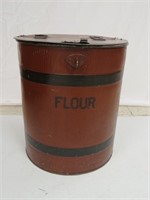 Antique Metal Flour Bin