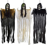 JOYIN 3 Packs 48" Halloween Hanging Grim Reaper