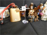 Decor, Bell, Brass Candleholder, Figurines (1