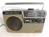 Panasonic 8-Track Radio, powers on