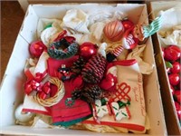 Christmas Ornaments, variety (2 boxes)