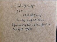 Robert Frost Poem Books (3), one autographed