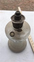 (2) GLASS OIL LAMPS, MISSING PARTS