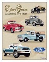 New Ford Trucks 1917 - 1997  Tin Sign