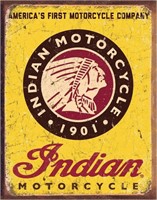 New Indian Motorcycle 1901 Tin Sign