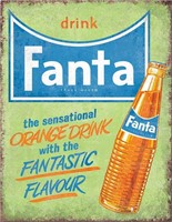 New Fanta Orange Drink Tin Sign