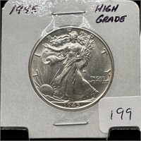 HUGE COIN AUCTION TONS OF MORGANS SILVER & GOLD