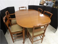 Hard Rock Maple Dining Table & Chairs